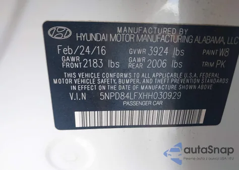 2017 Hyundai Elantra Se from USA, damaged, VIN 5NPD84LFXHH030929